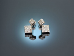 Glittering diamond! Precious Diamond Earrings 0.76 ct...