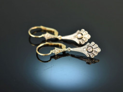 Around 1910! Beautiful Belle Epoque earrings with...