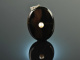 Around 1910! Simple medallion pendant with pearl onyx gold 585