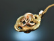 Vienna around 1870! Biedermeier pendant with chain gold 585