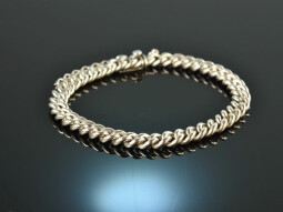 Around 1970! Classic tank bracelet silver 800