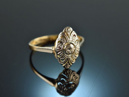 Um 1915! H&uuml;bscher Art Deco Ring mit Diamant Gold 585...