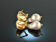 Big Drops! Baroque cultured pearls drop earrings silver 925 gold plated