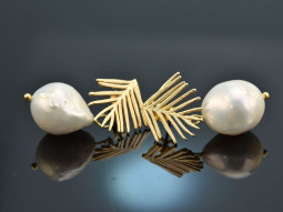 Big Pearls! Pretty pearls drop earrings silver 925 gold...