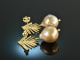 Christmas Pearls! Pretty pearls drop earrings silver 925 gold plated