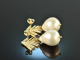 Christmas Pearls! Pretty pearls drop earrings silver 925 gold plated