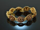 Around 1980! Timeless garnet bracelet silver 835 gold plated