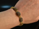 Around 1980! Timeless garnet bracelet silver 835 gold plated