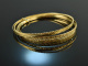 Austria around 1965! Fancy bangle set five pieces gold 585