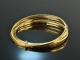 Austria around 1965! Fancy bangle set five pieces gold 585