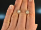 Classy Pearls! Ohrringe mit Zuchtperlen und Brillanten Ros&eacute; Gold 585