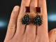 Night out! Drop earrings garnet spinel silver 925 gold plated