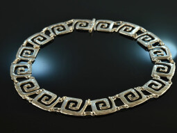 Around 1970! Cool vintage statement necklace silver 925