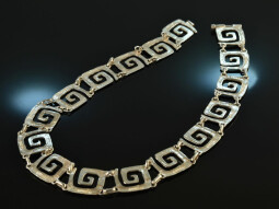 Around 1970! Cool vintage statement necklace silver 925