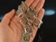 Around 1970! Cool vintage statement necklace silver 925