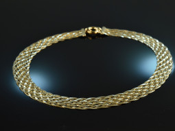Italy around 1975! Chic braided chain silver 925 gold plated