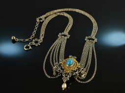 Around 1960! Beautiful traditional dirndl necklace with...