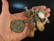 Austria around 1950! Beautiful charivari with 7 pendants silver 835