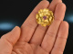 Around 1955! Flowers pendant with rubies gold 750