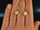 Fine drops! Beautiful Akoya cultured pearl earrings gold 585