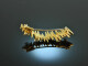 Around 1960! Chic vintage brooch with diamonds gold 750