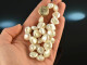 Around 1990! Freshwater cultured pearls necklace with Hellenistic coin gold 750