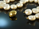 Around 1990! Beautiful freshwater cultured pearls necklace gold 750