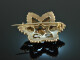 Around 1890! Sparkling star brooch with garnets metal gold plated