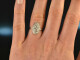 Um 1910! Feiner Belle Epoque Diamant Ring 0,7 ct Platin