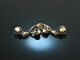 Around 1870! Rare diamond earrings gold 333 silver