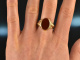 Um 1930! Sch&ouml;ner Herren Wappen Siegel Ring mit Karneol Gold 585