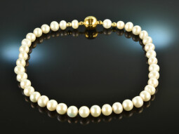 Beautiful freshwater cultured pearls necklace silver 925...