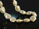 Big Pearls! Big necklace of baroque freshwater cultured pearls silver clasp