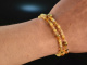 Warm Sunshine! Fancy bracelet 2 rows citrine and yellow quartz sterling silver gold plated