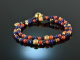 Ancient Chic! Fancy Armband 2reihig Koralle Lapislazuli Sodalith Silber 925 vergoldet