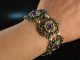 Austria around 1950! Beautiful traditional costume bracelet with amethysts silver 800