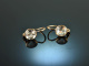 Vienna around 1920! Delicate aquamarine earrings gold 585