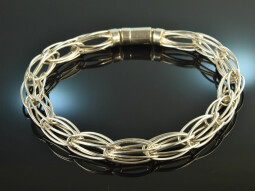 Around 1970! Large Vintage Design Statement Chain Silver 925