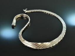 Um 1965! Schicke Vintage Collier Kette Silber 835