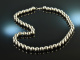 Around 1990! Beautiful silver beads necklace chain sterling fiber 925