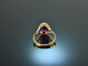 England 1967! Charming amethyst ring gold 375