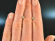 Around 1995! Plain diamond solitaire earrings 0.2 ct gold 750