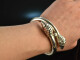 Italy around 1970! Chic ram head bangle silver 925