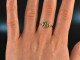 Around 1900! Delicate historical ring with tourmaline gold 585