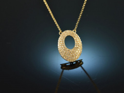Noble glitter! Beautiful necklace with diamonds gold 750
