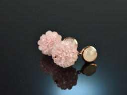 Soft Rose! Pretty earrings rose quartz and moonstone...