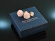 Soft Rose! Pretty earrings rose quartz and moonstone silver rose gold plated