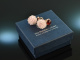 Red Rose! Pretty earrings rose quartz and red agate silver rose gold plated