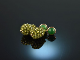Green Grass! Small drop earrings with green agate and...
