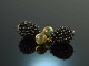 Black Elegance! Drop earrings labradorite and black spinel silver 925 gold plated